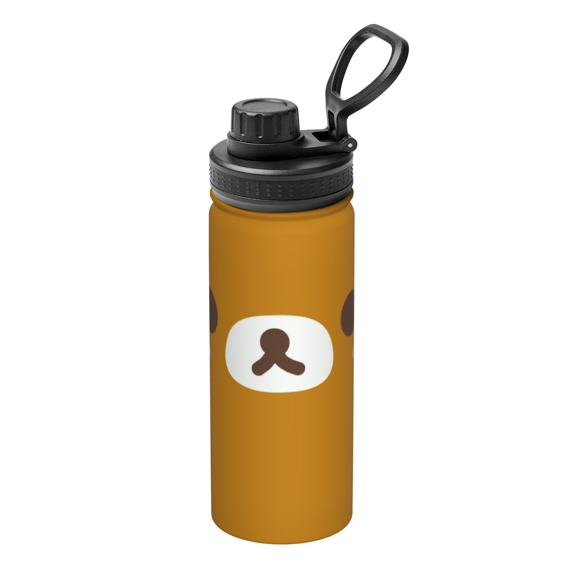 Sports Water Bottle Insulated - Cartoon Bär Rilakkumas 18OZ Sport-Isolierflasche Kaffeetassen