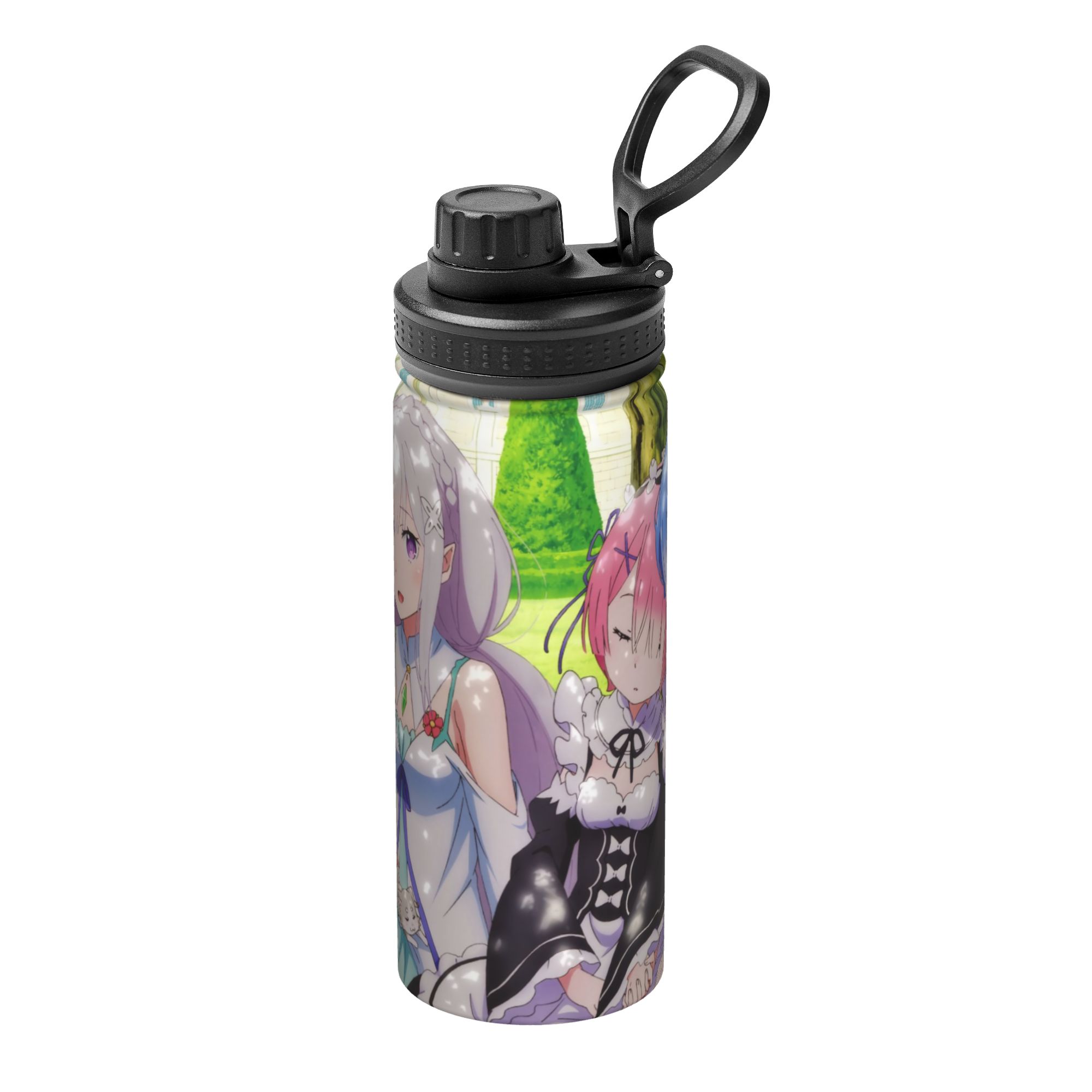 Sports Water Bottle Insulated - Anime R-Re Zero 18OZ Sport-Isolierflasche Thermobecher