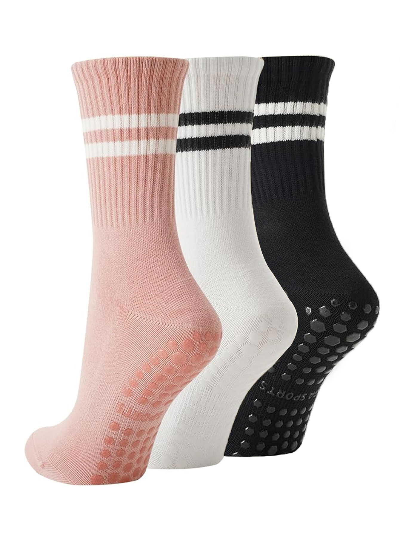 3 Paar Yoga-Socken, rutschfest – Jump Rope Bewertung und Preis