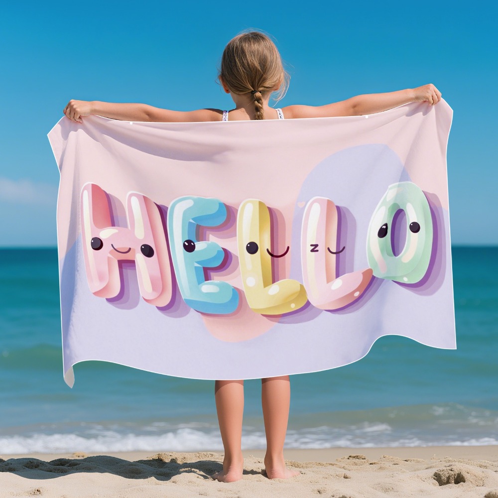 Strandtuch mit Cartoon-Muster, – Yoga Mat Bewertung und Preis