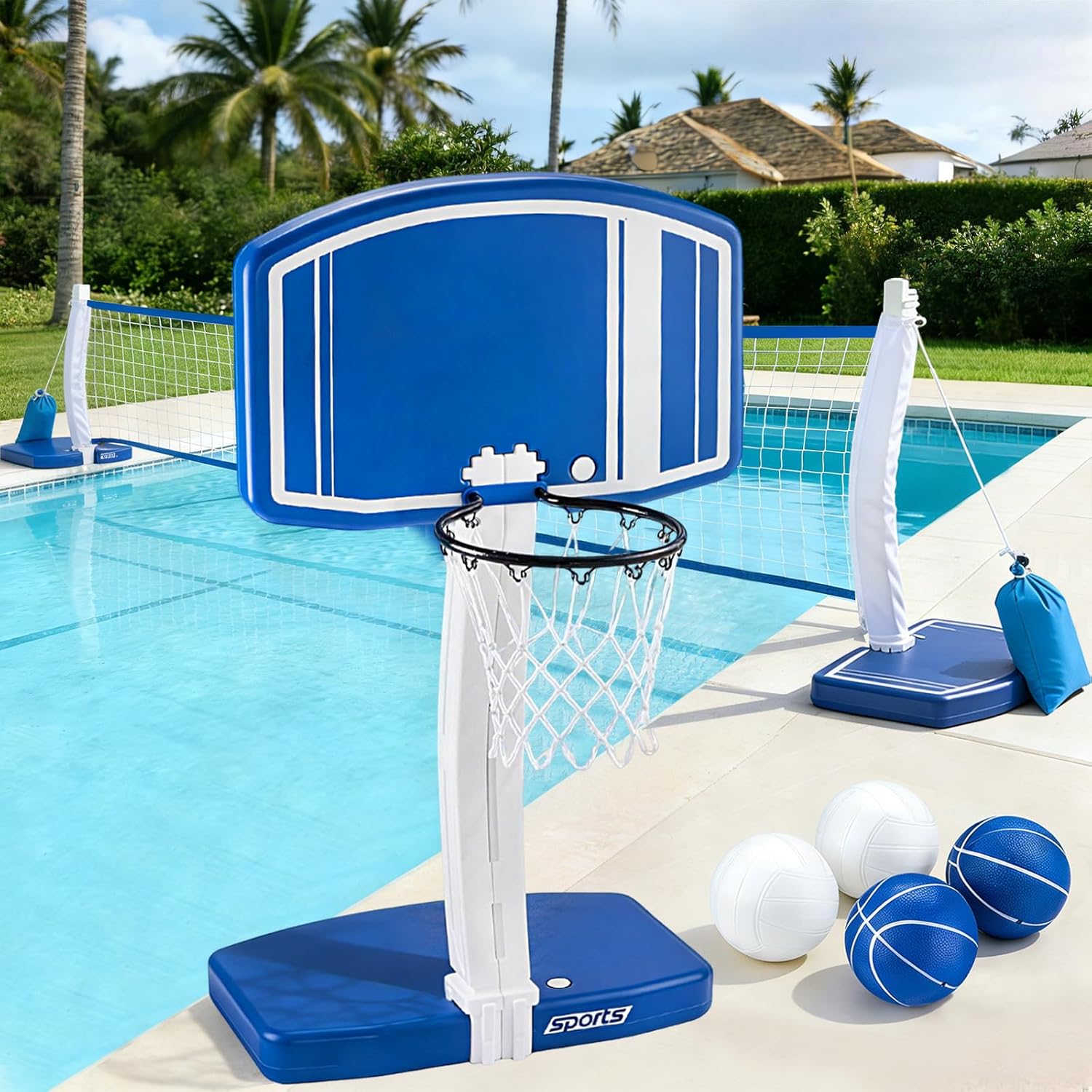 Oberirdischer Pool-Basketballk – Basketball Hoop Bewertung und Preis